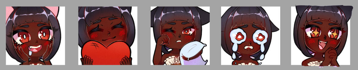 drool | heart | eepy | cry | excited