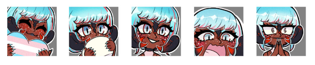 heart | sip | happy | angry | concern