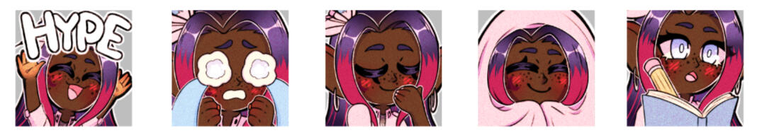 hype | cry | smug | cozy | noted