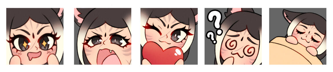 drool | angry | heart | huh? | sleep drool | angry | heart | huh? | sleep